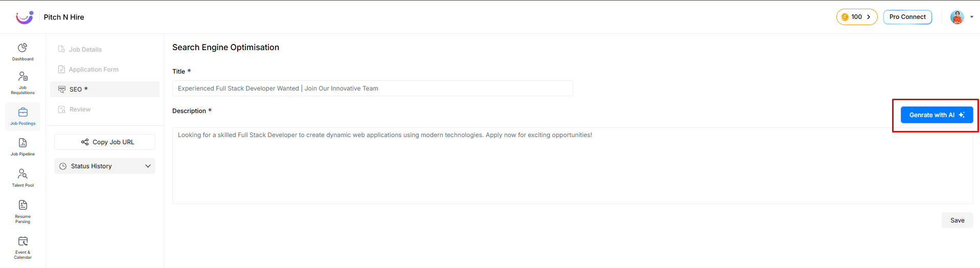 Job SEO Panel
