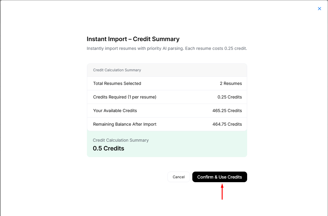 Credit Info Before Upload